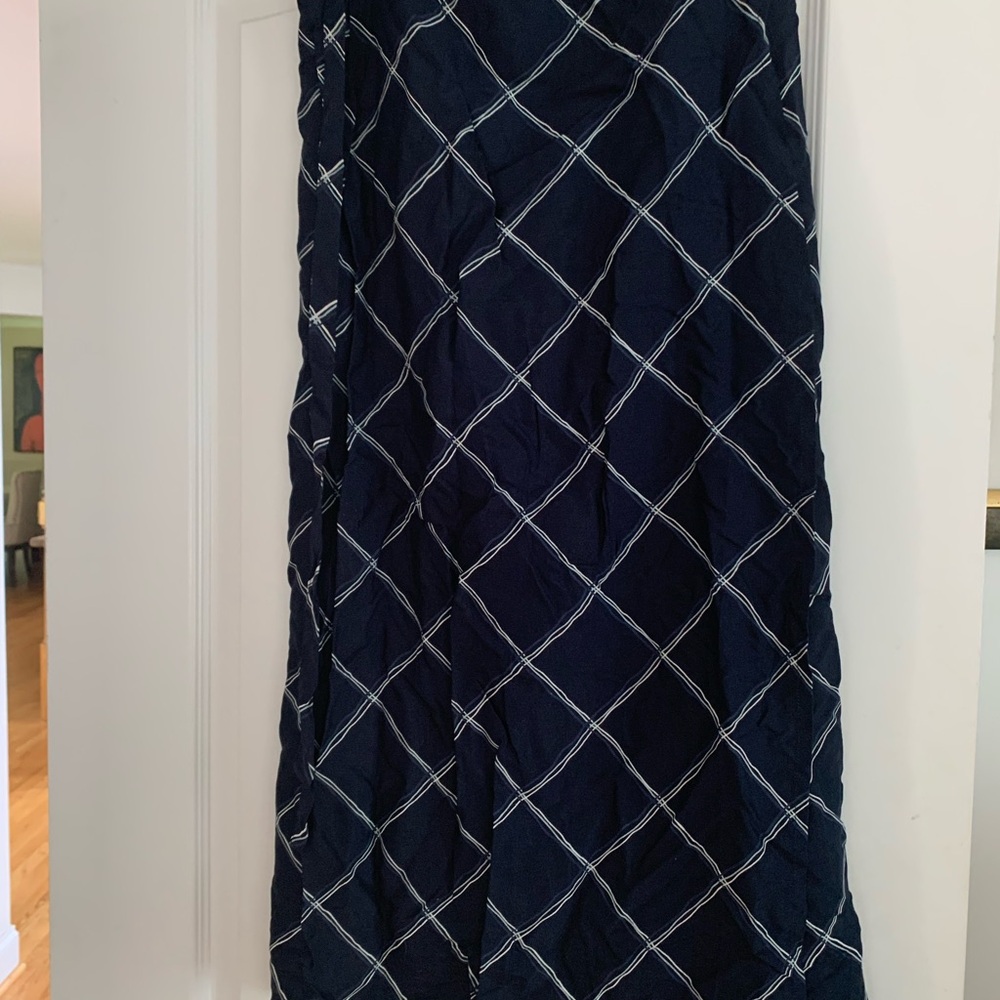 Midi navy blue wrap skirt Medium Giani Feroti
